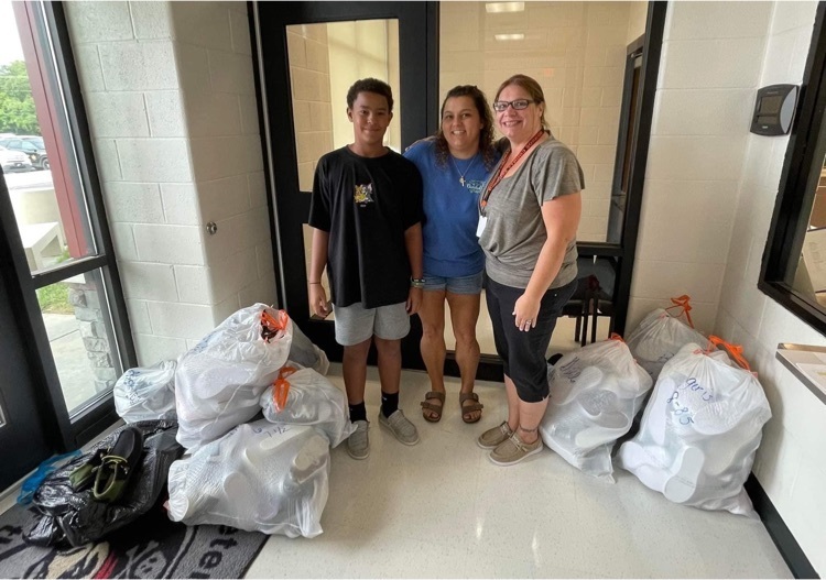 Cash and shoe donations for Peterstown Elemtary
